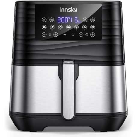 Innsky Air Fryer digitális érintőkijelzős forrólevegős fritőz 6 L
